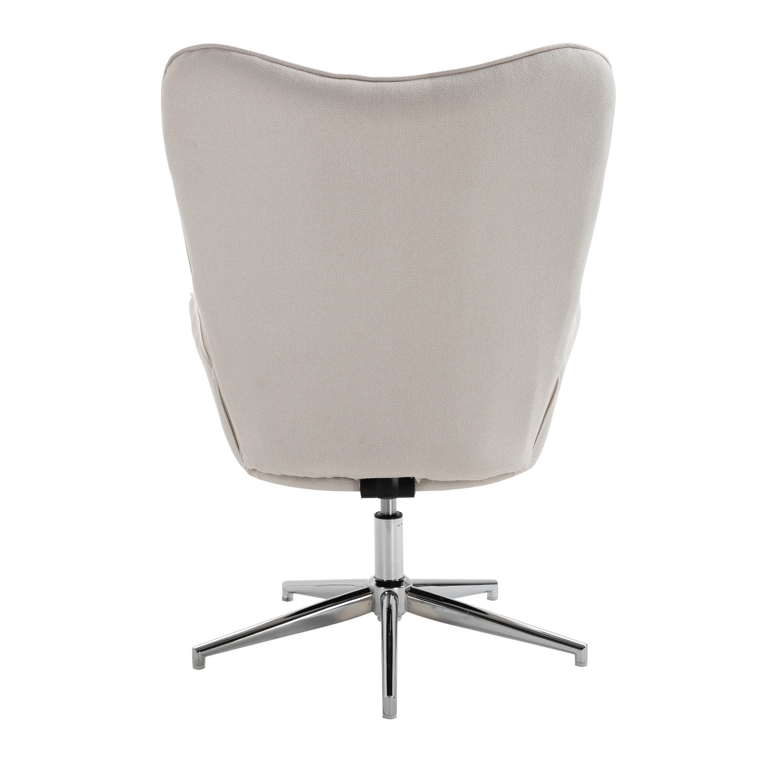 Homy Casa Mid-Century Leisure Accent Chair, Upholstery Armchair Beige