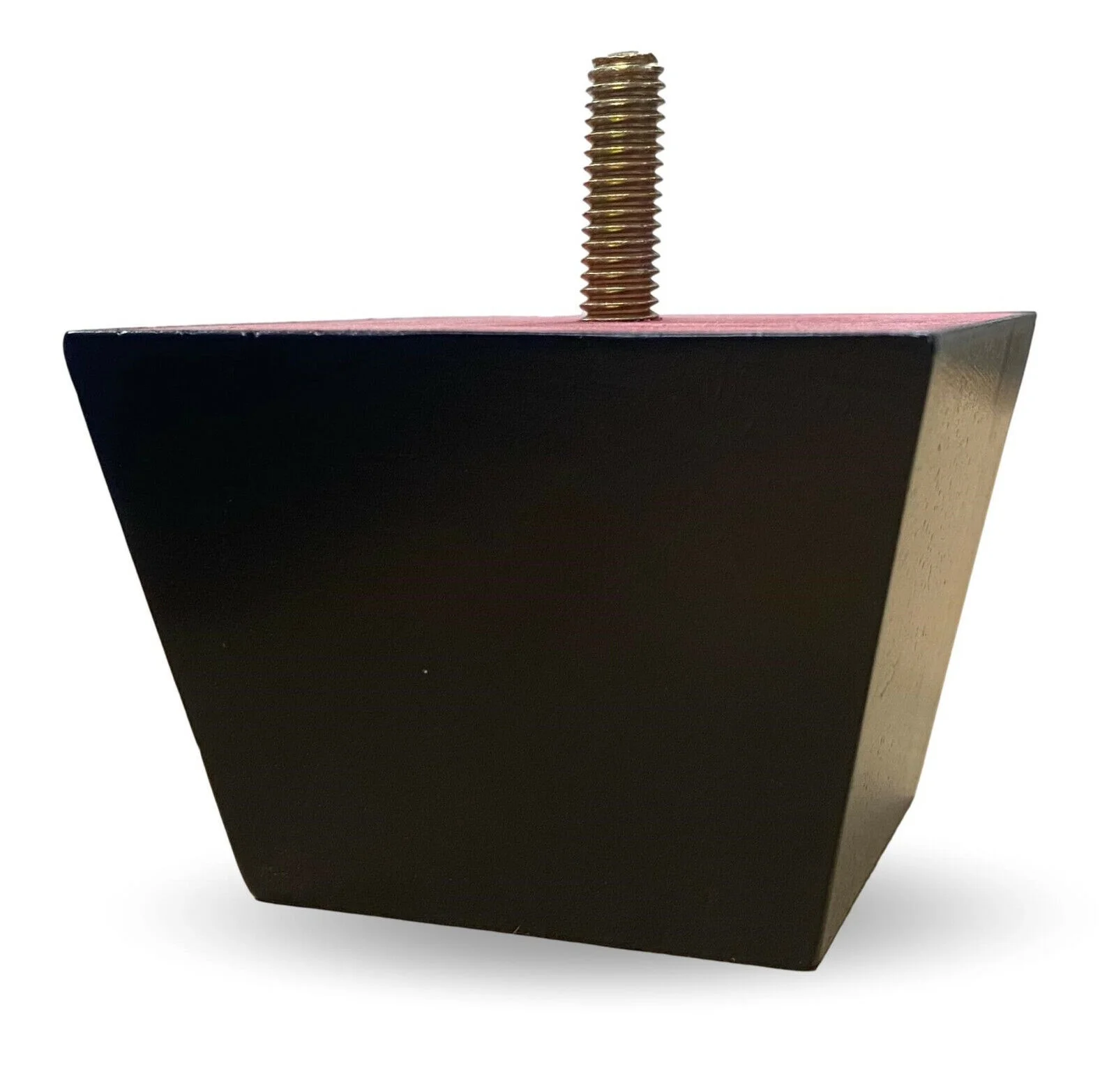 Short Height Espresso Tapered Sofa Ottoman Furniture Legs - Set of 4 2