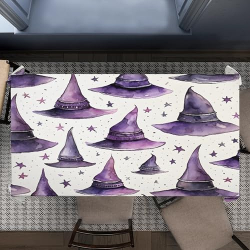 Cute Cool Gothic Creepy Skull Skeleton Rectangle Table Cloth 60 x 120 inch Fabric Indoor Outdoor Tablecloth Washable Seasonal Decorative Table Cover for Dining Party