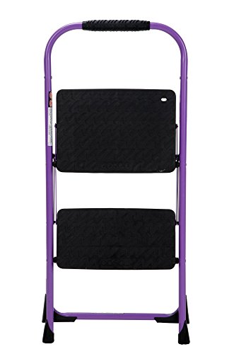 COSCO 2-Step Big Step, Steel Step Stool, Gray