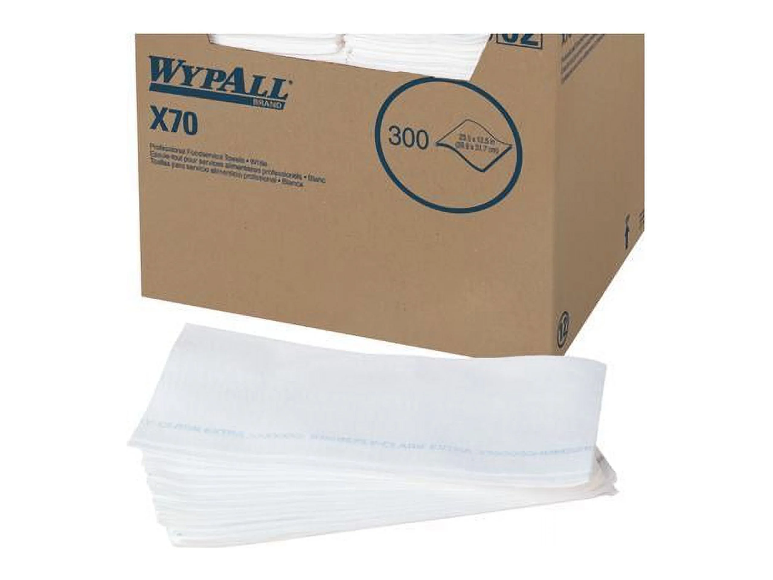 X70 Wipers Kimfresh Antimicrobial, 12 1/2 x 23 1/2, White, 300/Box