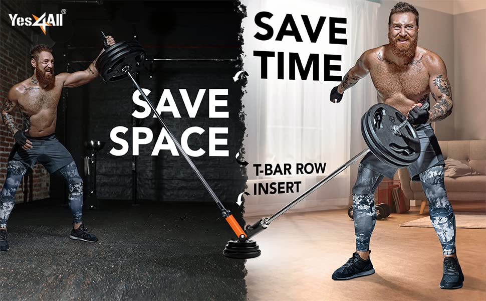 Yes4All T-Bar Row Plate Post Insert Landmine Attachment – Fit 1