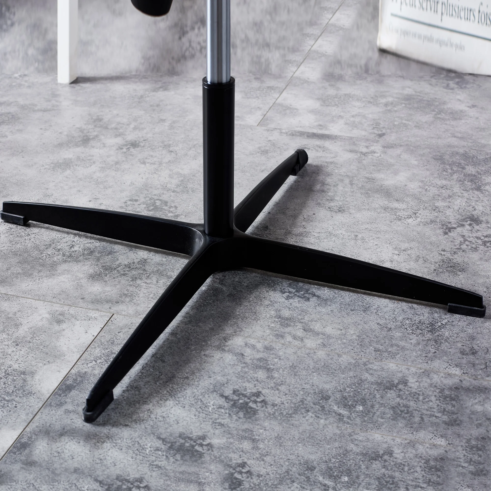 Adjustable Swivel Home Office Computer Chair with Cushion & Black Foot - No Wheels