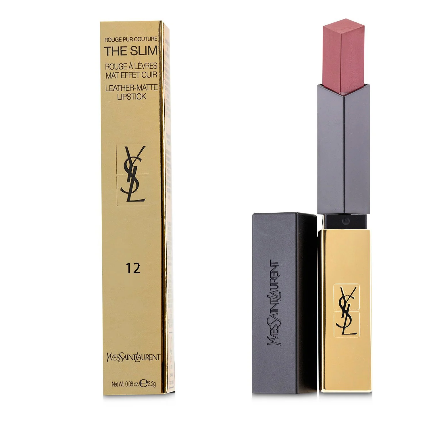 Yves Saint Laurent Rouge Pur Couture The Slim Leather Matte Lipstick - # 32 Rouge Rage  2.2g/0.08oz