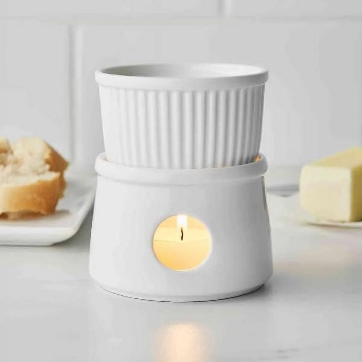Butter Warmer, White