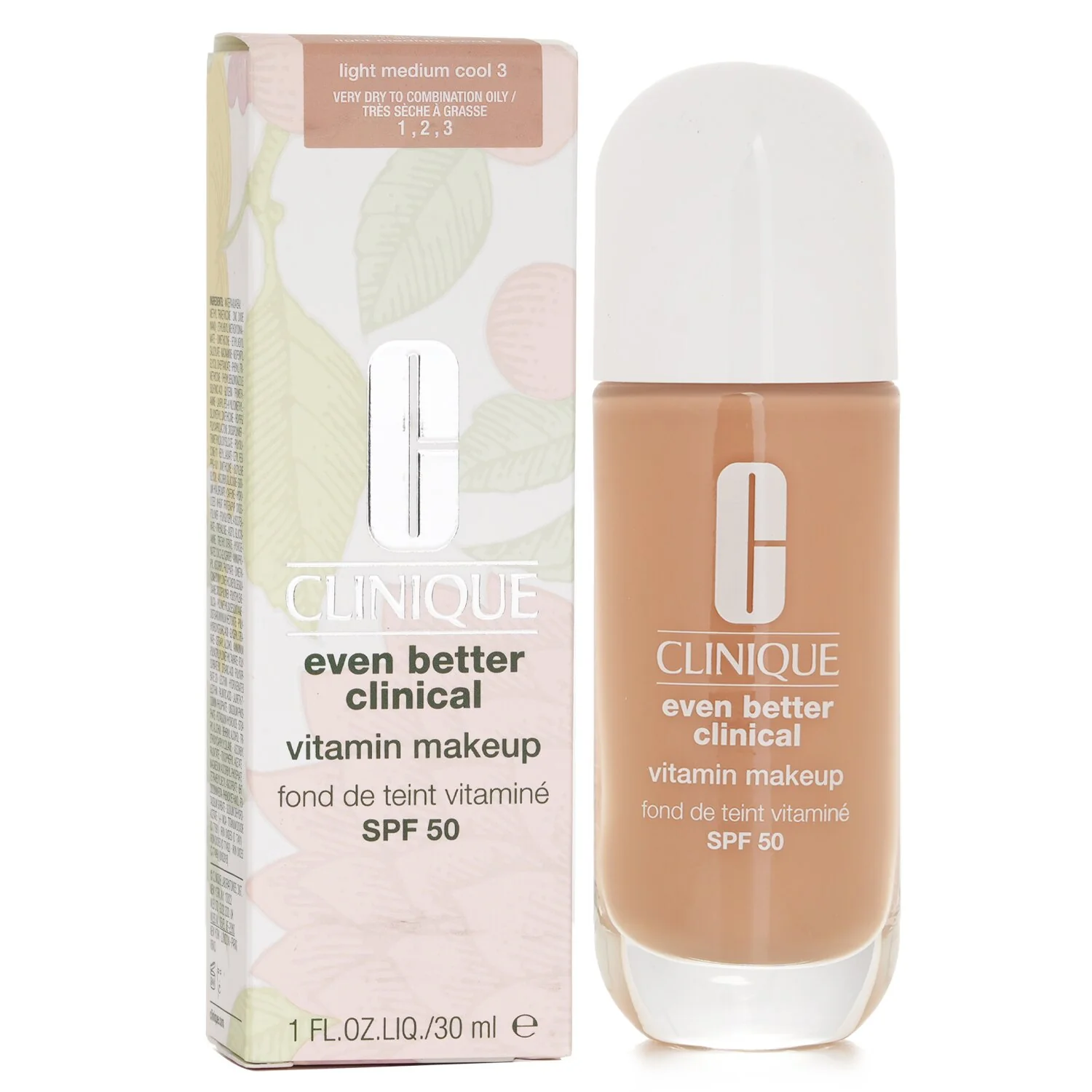 Clinique Even Better Clinical Vitamin MakeUp Foundation SPF 50 - # 4 Light Medium Cool  30ml
