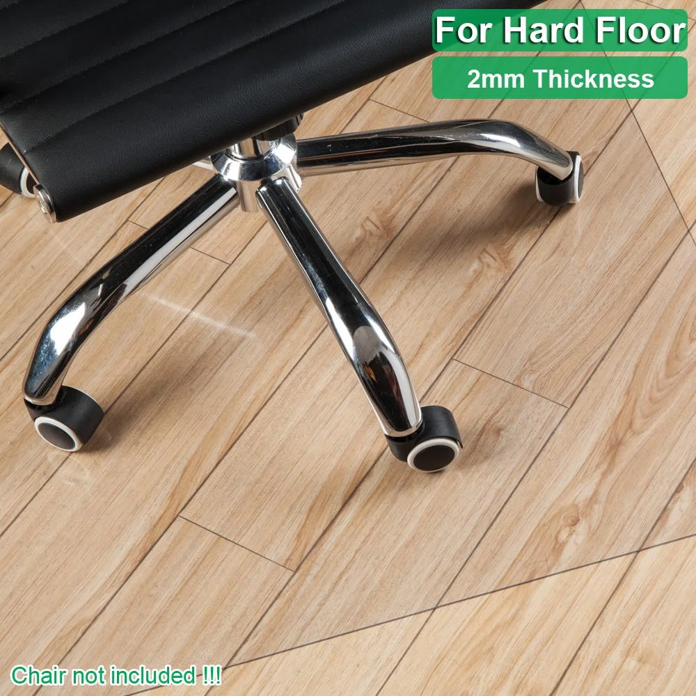 Winado Office Desk Chair Mat for Hard Wood Floor PVC Clear Protection Floor Mat,2mm|Rectangular