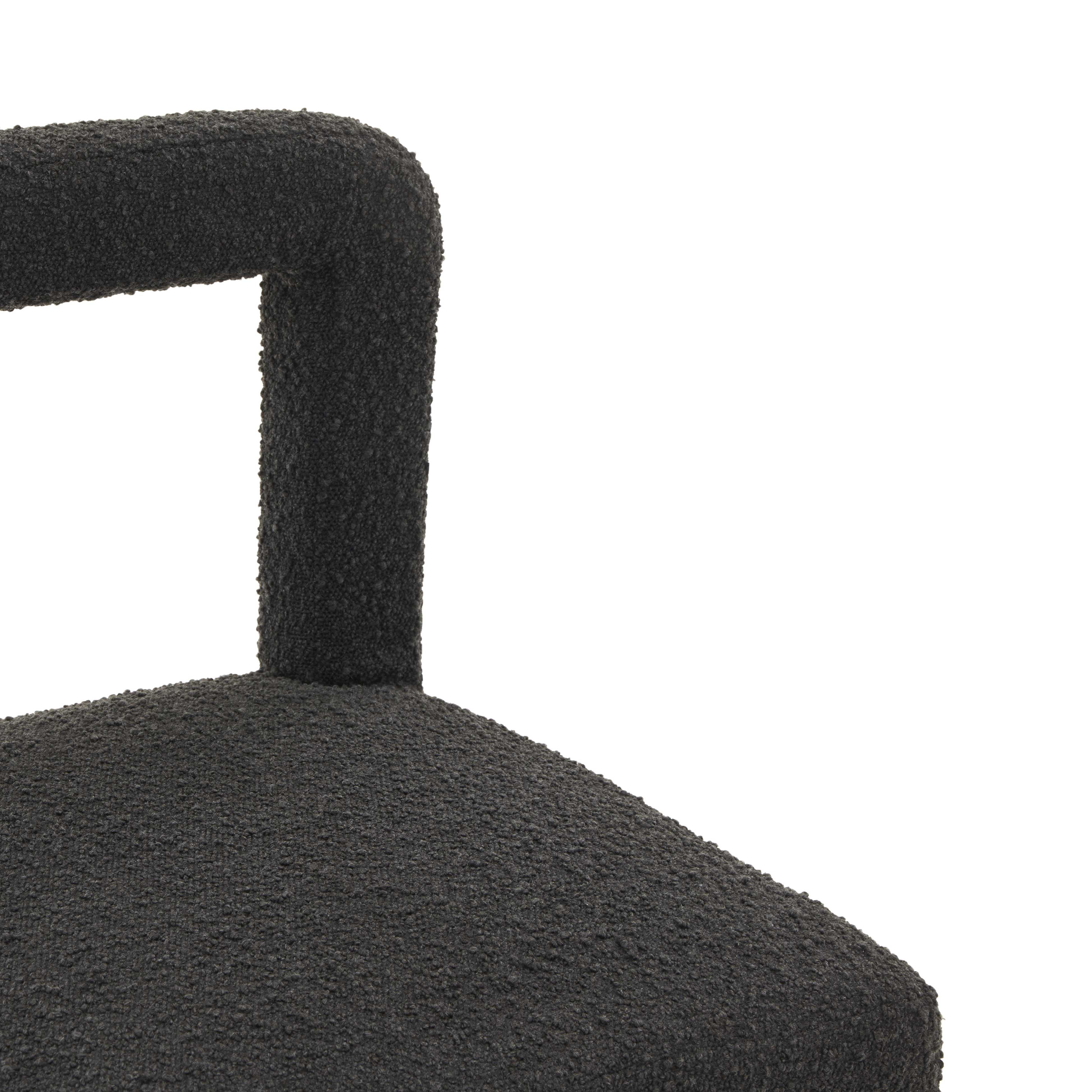 TOV Furniture Hazel Black Boucle Dining Chair
