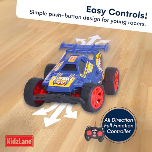 Kidzlane Kids Remote Control Cars – 2 Race Cars Racing Together with All-Direction Drive, 35 ft Range - 2 Pack Remote Control Car Set for Kids - Remote Control car for Boys 4-7 & 8-12