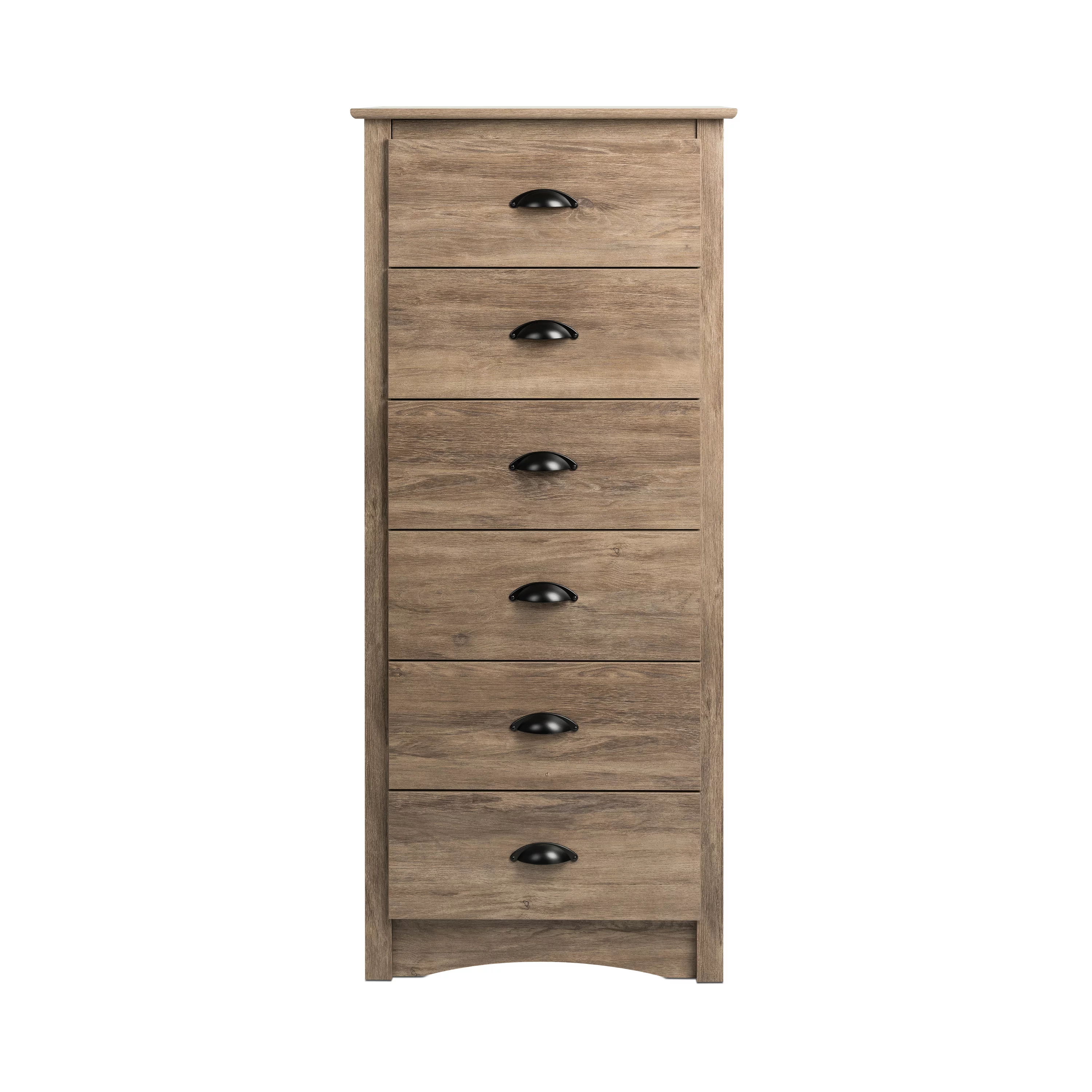 Prepac Salt Spring Coastal 6-Drawer Dresser, Drifted Gray