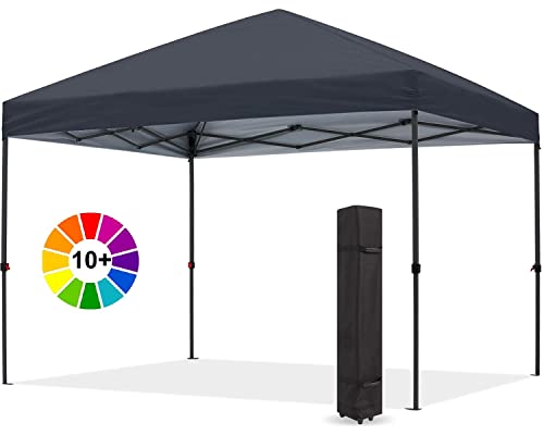 ABCCANOPY Pop Up Canopy - Outdoor Patio Portable Canopy Tent Heavy Duty for Backyard and Deck with 4 Sandbags(White, 10x10)