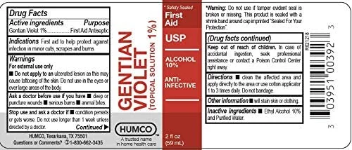 5 Pack - Humco Iodine Tincture Mild 2% USP 1oz Each