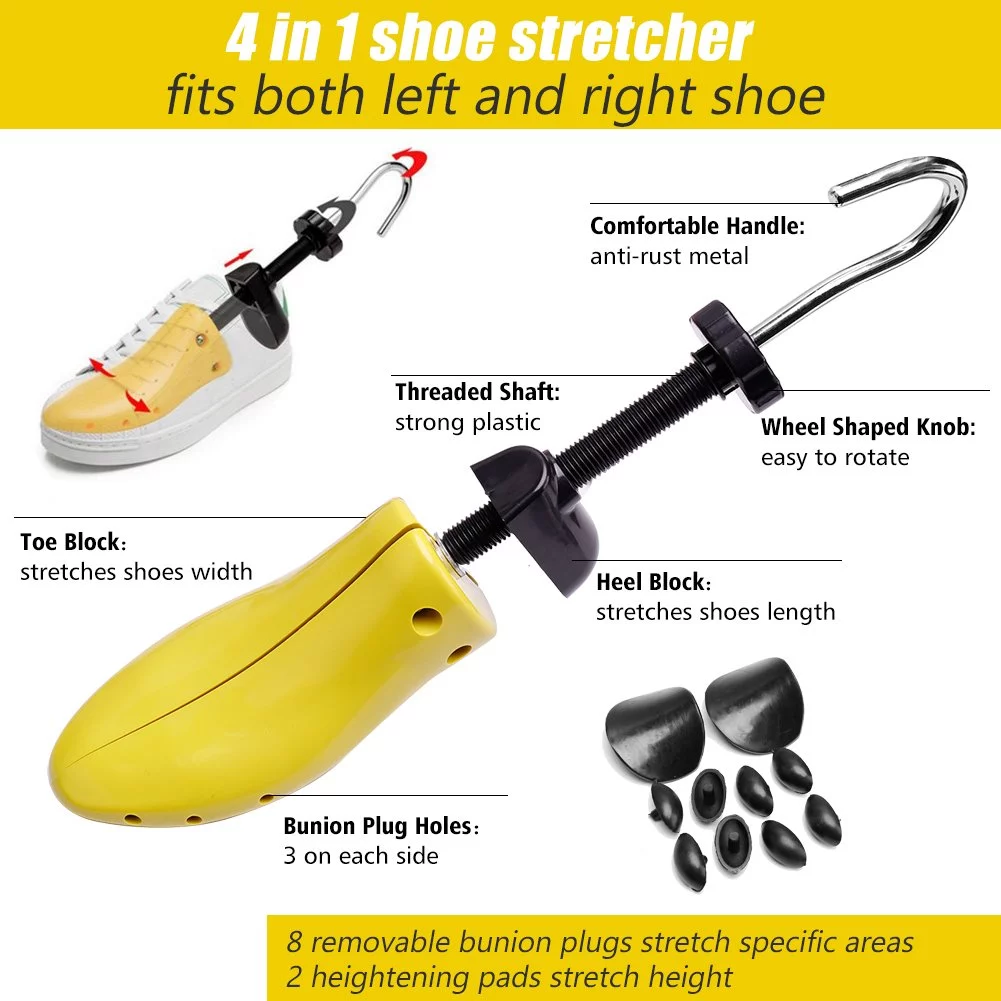 Shoe Stretcher for Women Men, 4-Way Shoe Widener Shoe Tree Plastic Instep Expanders