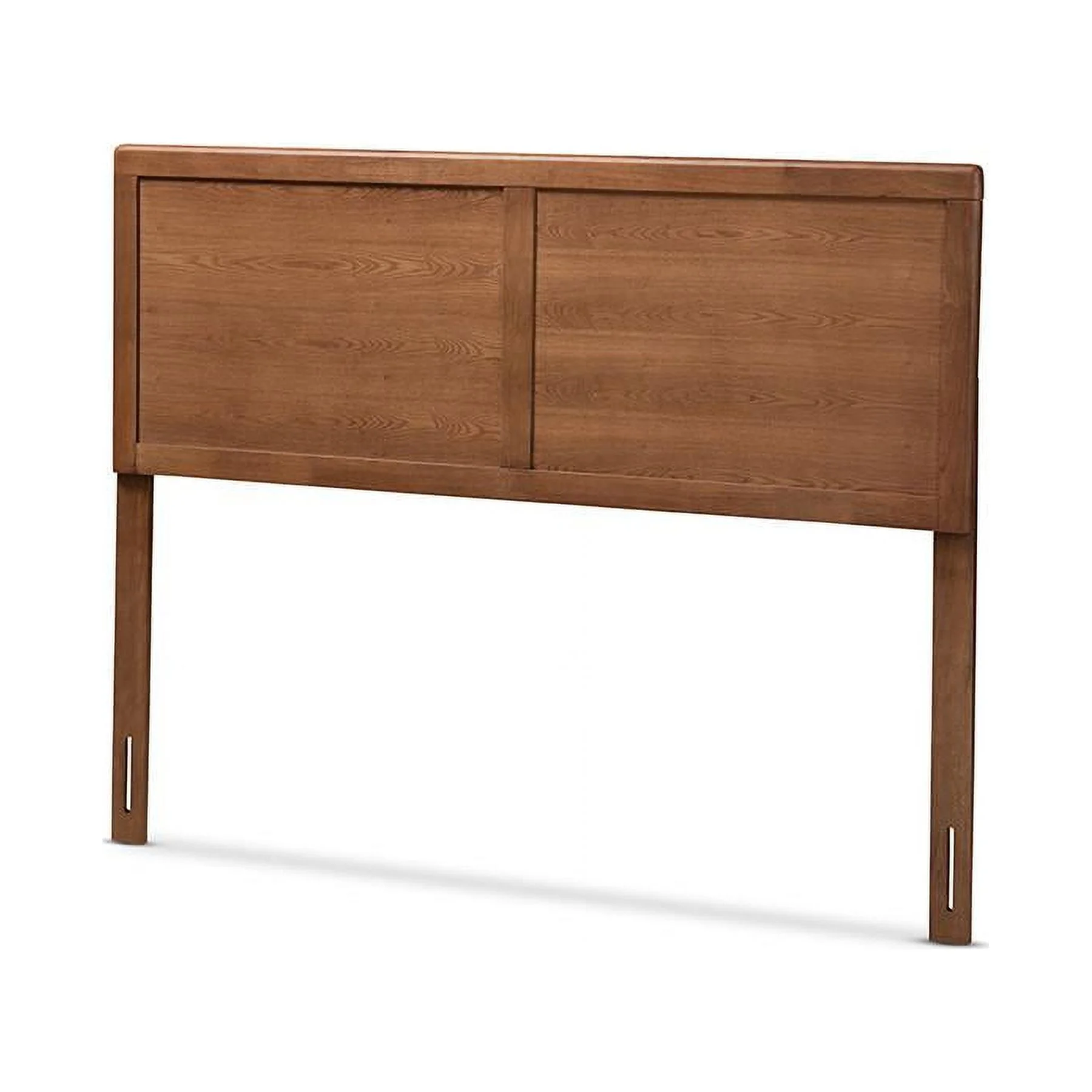 Baxton Studio Raya Mid-Century Modern Walnut Brown Finished Wood Queen Size Headboard,Wholesale Interiors