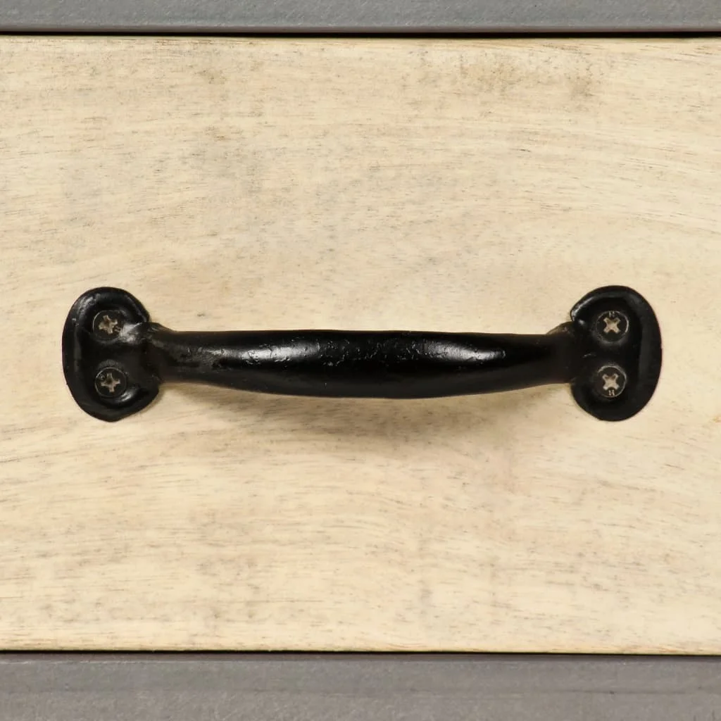 TV Stand Solid Wood Mango and Steel 47.2