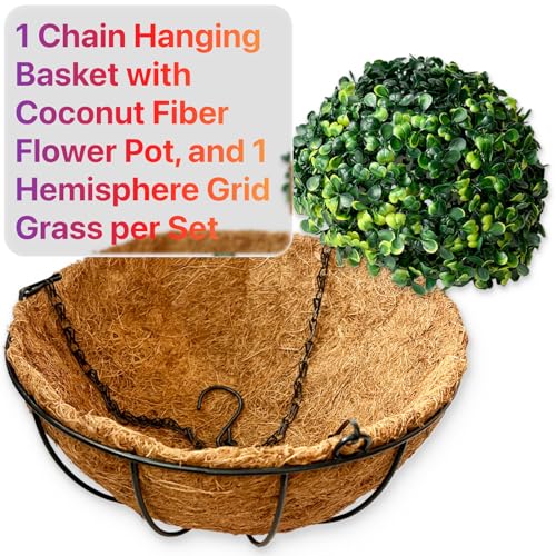 2 Sets Outdoor Artificial Flowers with 12