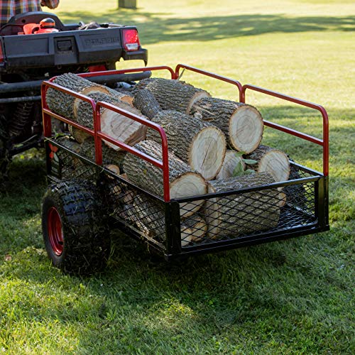 YUTRAX® HC1750 Trailer, Heavy-Duty Trailer, 1750 lb. Load Capacity, Heavy-Duty Steel Construction, Haul 28 Cub Feet, Minimal Assembly, Large Flotation Tires