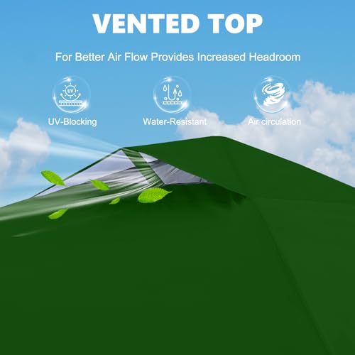 MASTERCANOPY Durable Pop-up Canopy Tent with 1 Sidewall (10'x10',White)