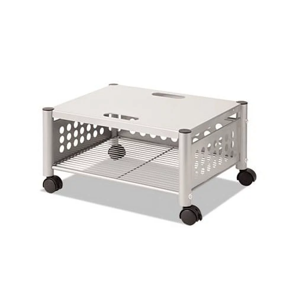 Underdesk Machine Stand One-Shelf, 21.5w x 17.88d x 11.5h, Matte Gray