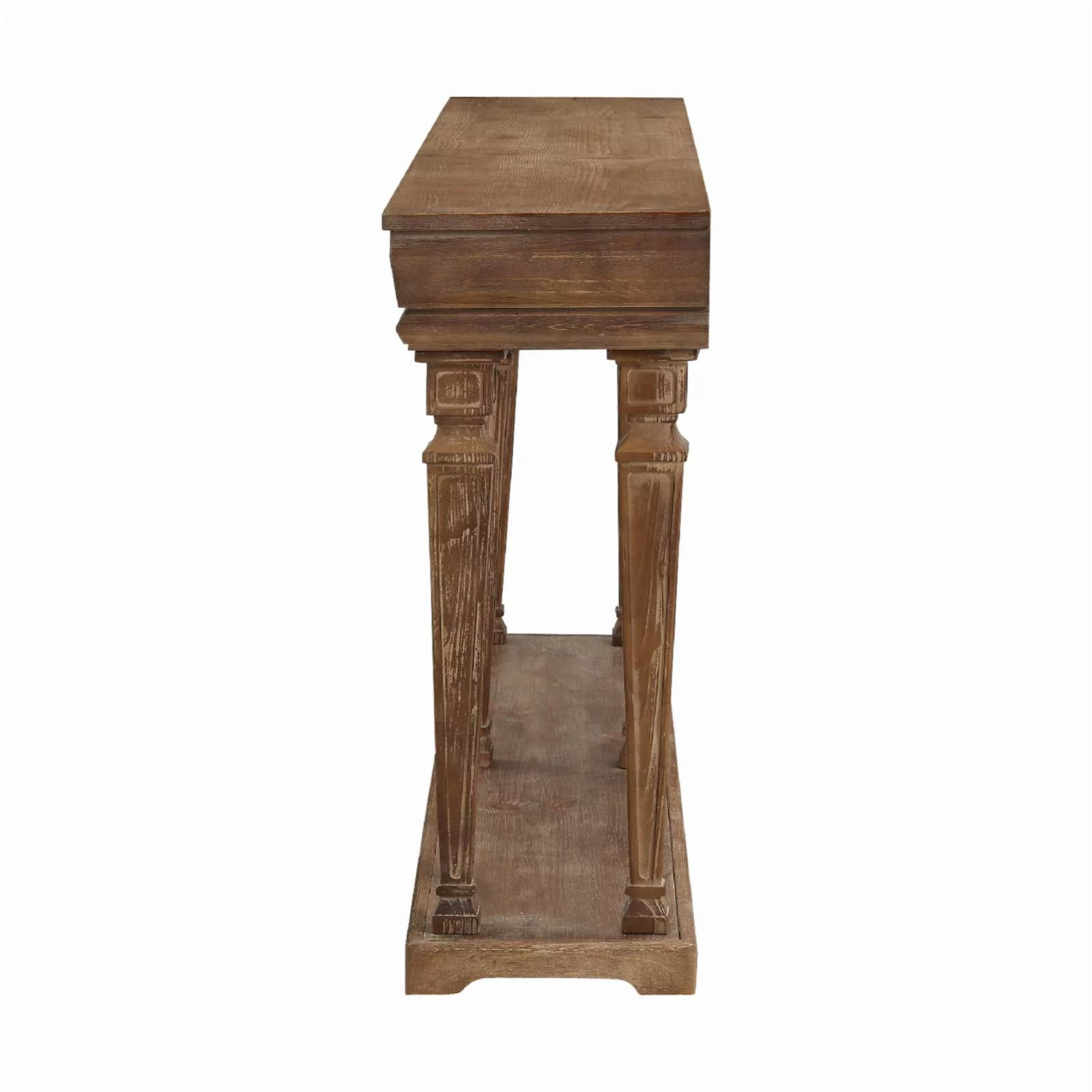 Benjamin Long Console Table, Weathered Driftwood
