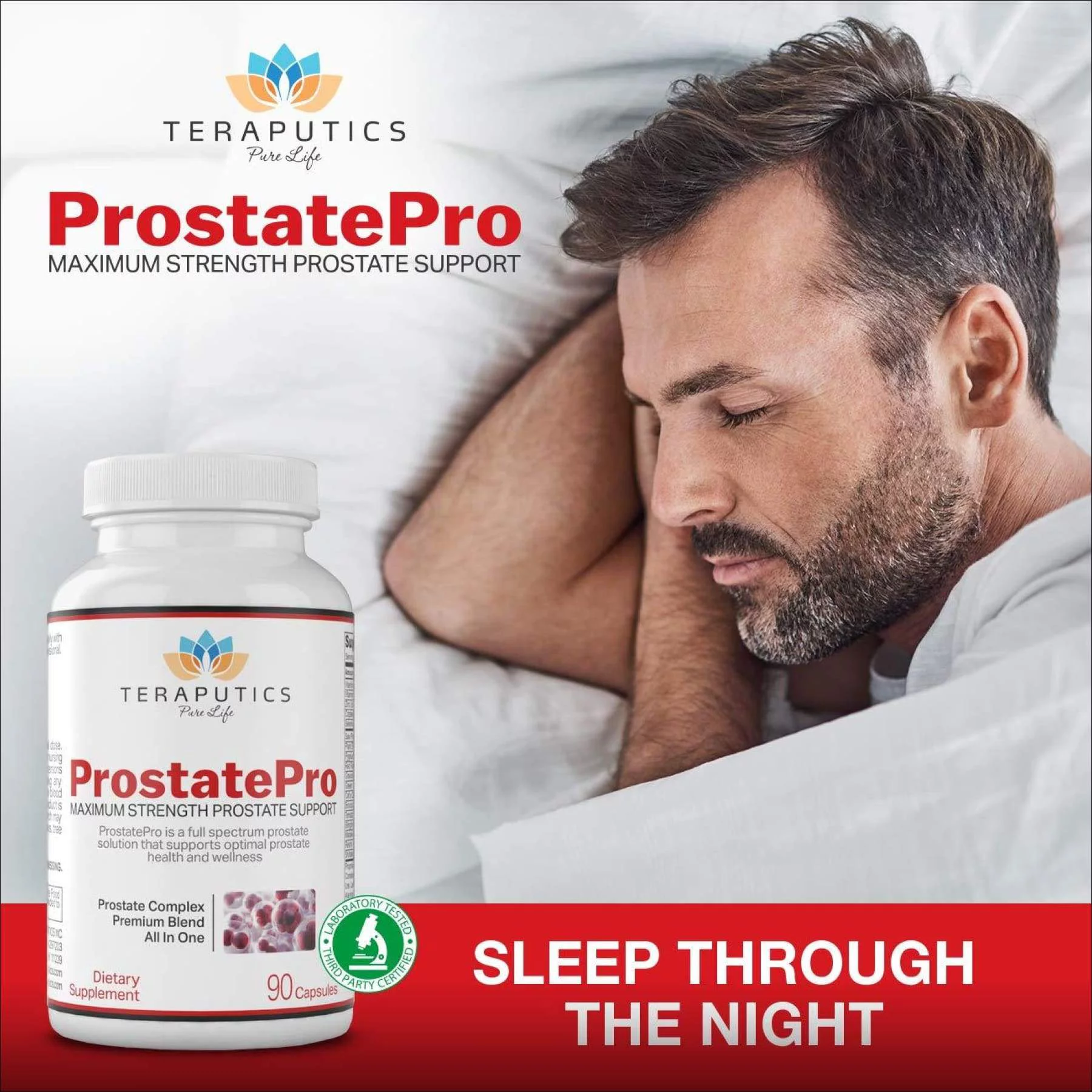 ProstatePro - 33 Herbs Saw Palmetto Prostate Health Supplement for Men | Non GMO Prostate Support Bladder Control Pills to Reduce Frequent Urination & DHT Blocker to Prevent Hair Loss, 90 Capsules
