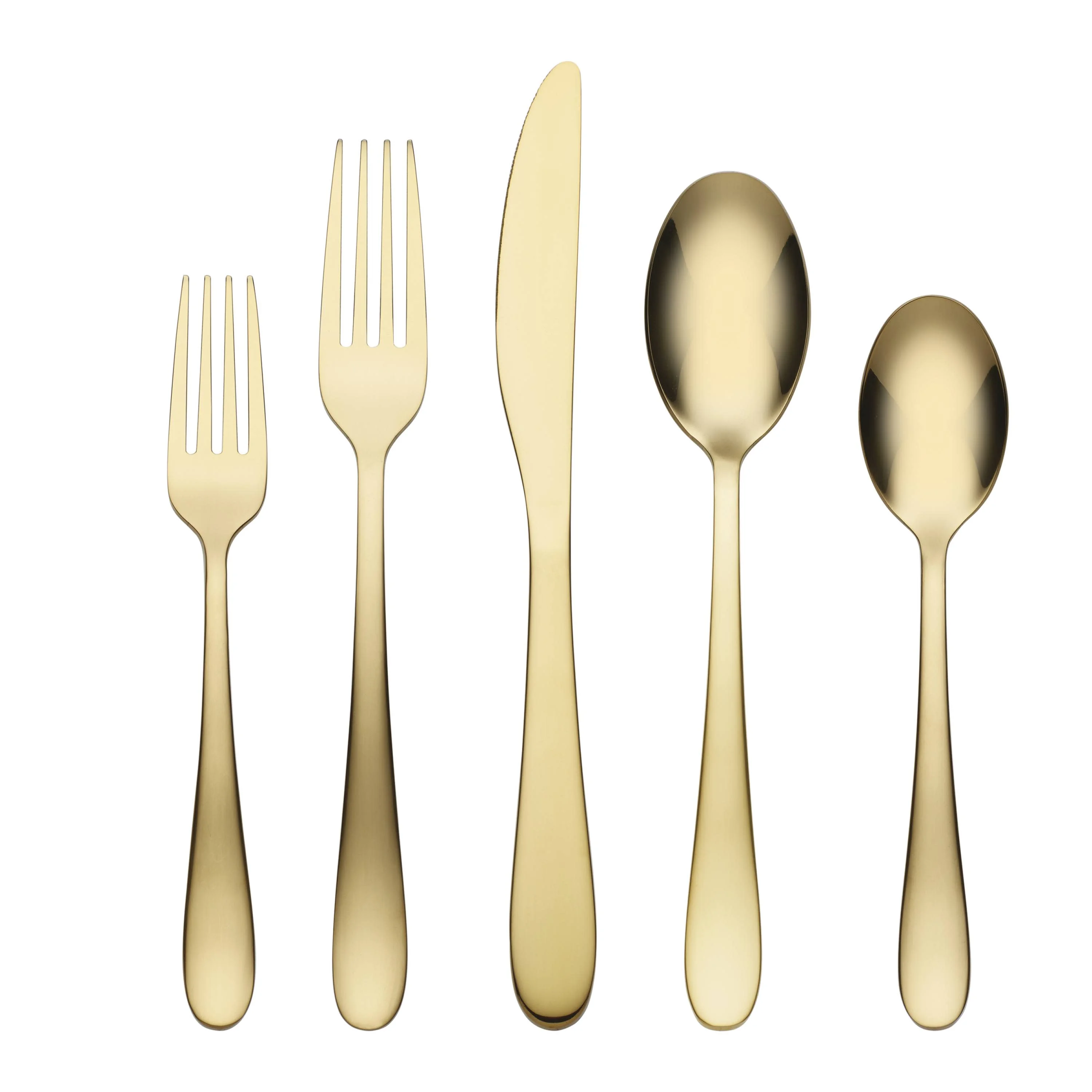 Cambridge Byram Gold 18/0 40 Piece Flatware Set, Service for 8