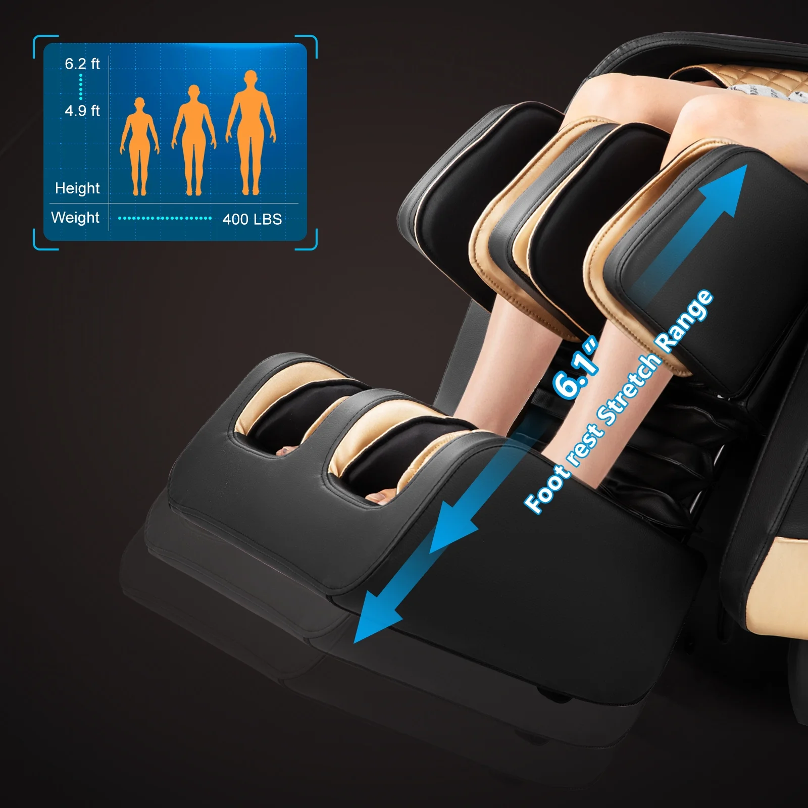 Artist Hand Massage Chair Full Body, SL Track Zero Gravity Massage Chair Recliner with 12 Modes, AI Voice Control, Bluetooth, Body Scan, Foot Roller & Airbags Massage