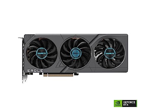 GIGABYTE GeForce RTX 4060 Eagle OC 8G Graphics Card, 3X WINDFORCE Fans, 8GB 128-bit GDDR6, GV-N4060EAGLE OC-8GD Video Card (Renewed)