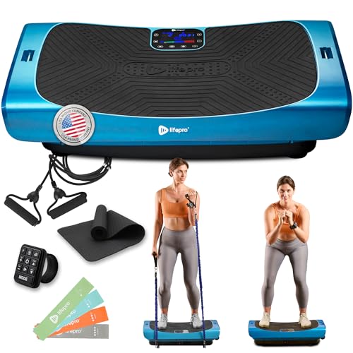 Lifepro Vibration Plate Machines – Full Body Workout, Recovery & Lymphatic Drainage with 4D Motion, Silent Operation, Joint Support, & Triple Motor Technology for Circulation, Fat Burn & Toning