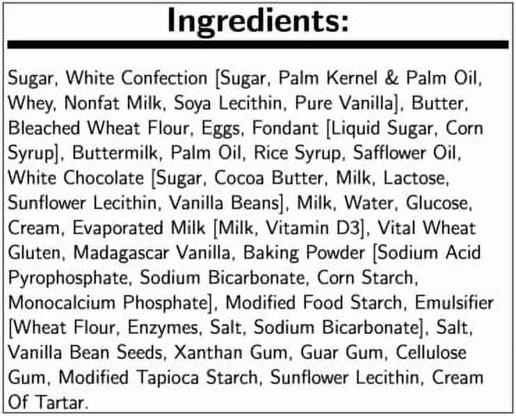 Sweet Street Vanilla Bean Cupcake - 8 per pack -- 4 packs per Case.