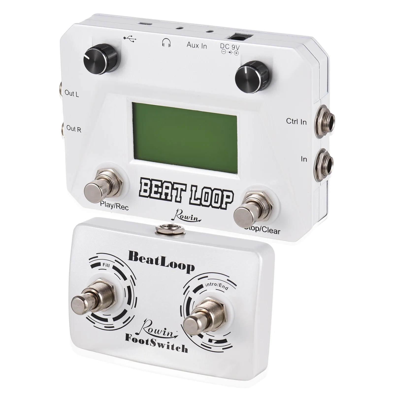 Nebublu Audio effect machine,Pedal 40 Drums Display 3.5mm Input Drums LCD Display drum audio BUZHI Drum 40 Drums LCD Pedal Looper Pedal Looper Pedal 40 LCD Display 3.5mm Audio Input looper pe