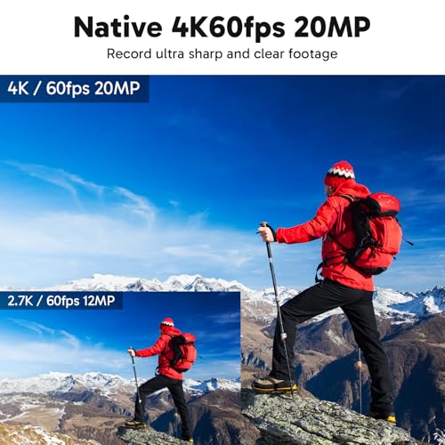 AKASO V50 Elite 4K60fps Action Camera with 128GB MicroSDXC U3 Memory Card Accessories Kit Bundle Voice Control EIS 131 feet Waterproof Camera 8X Zoom Remote Control