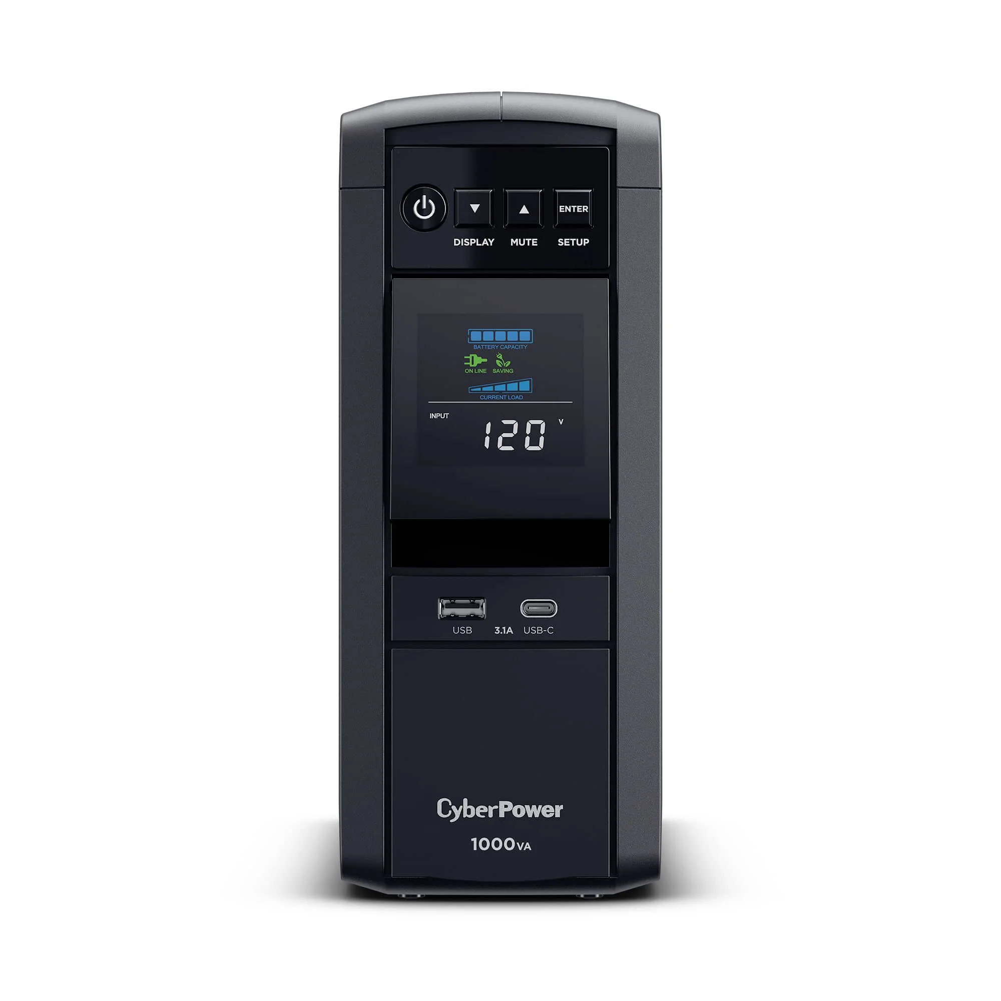 CyberPower Smart App Sinewave CP1000PFCLCD UPS - 600 Watt - 1000 VA