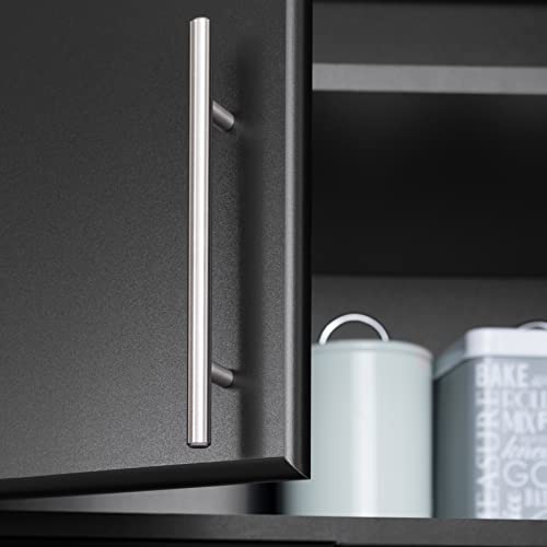 Prepac Elite 16 inch Stackable Wall Cabinet, Black