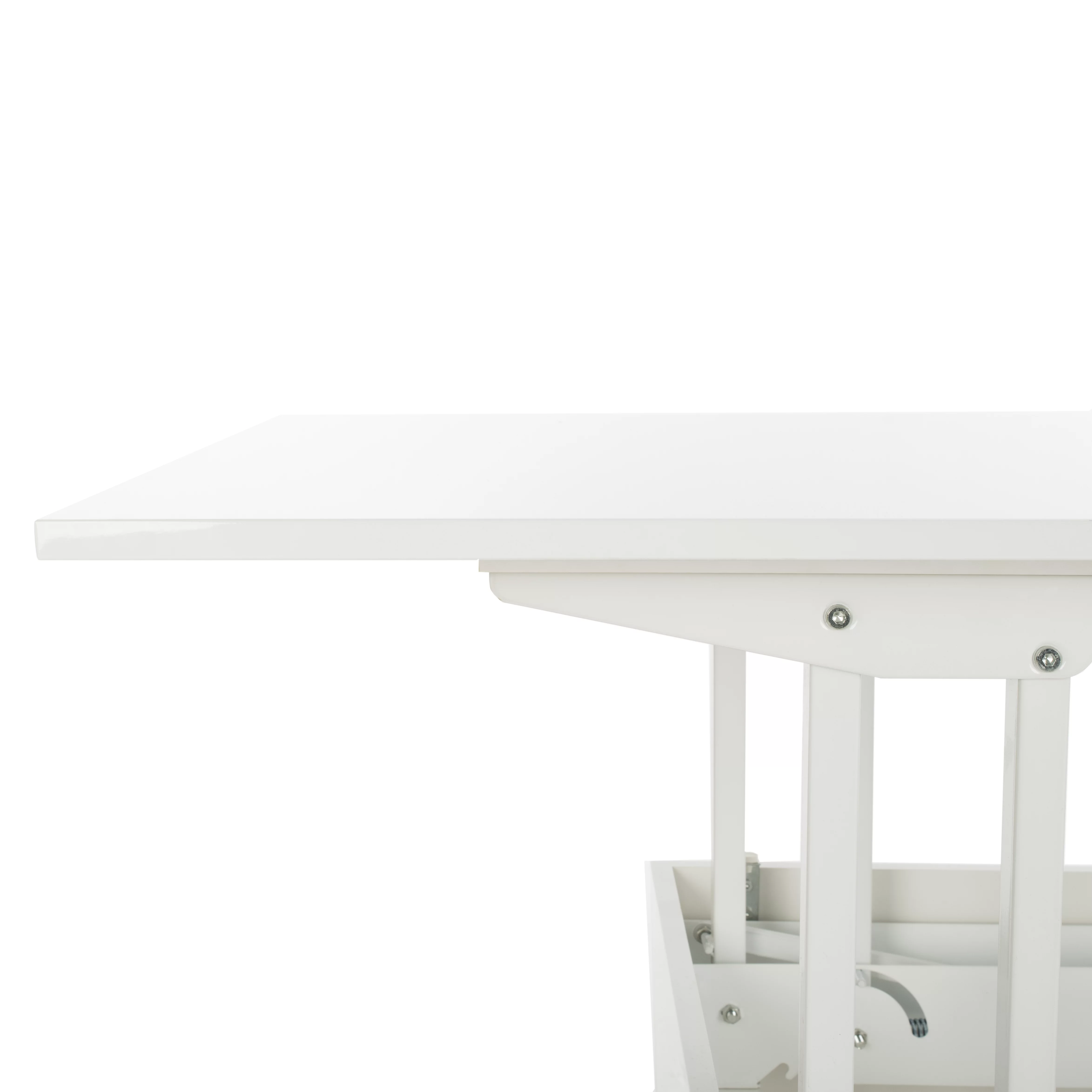 SAFAVIEH Vanna Lift-Top Solid Glam Coffee Table, White