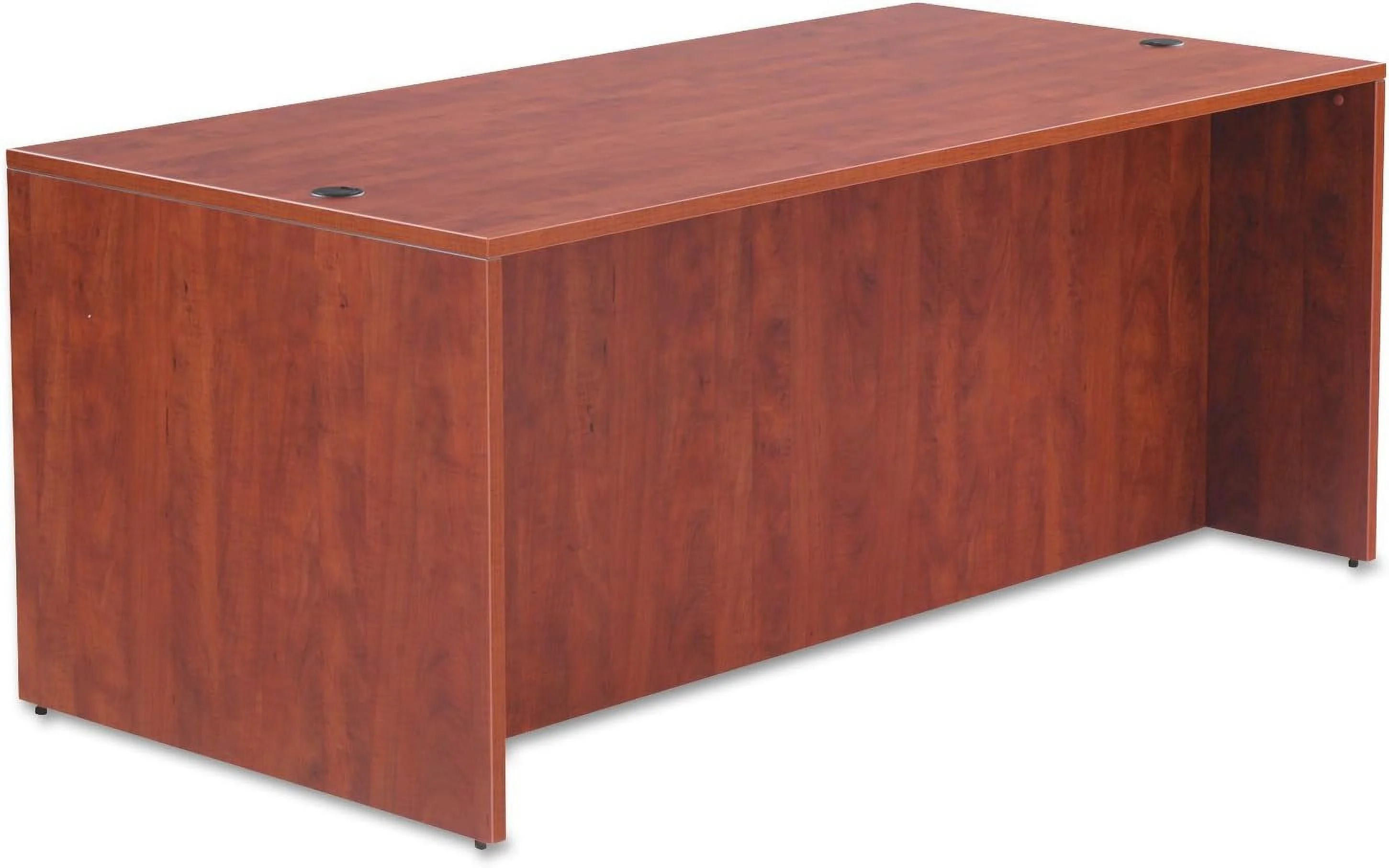 Alera VA217236MC Valencia Series Straight Desk Shell, 71W X 35 1/2D X 29 5/8H, Med Cherry