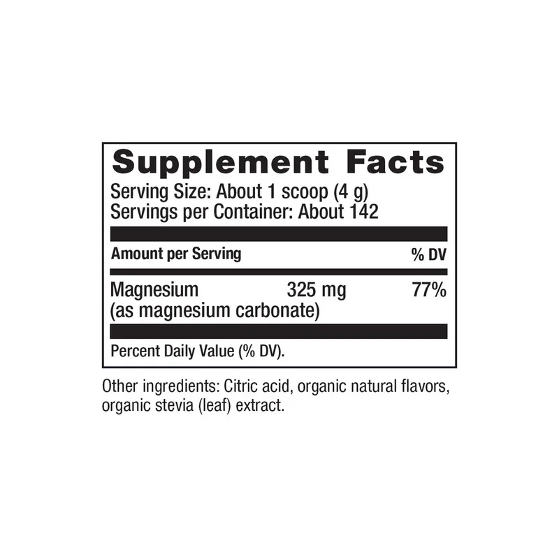 Natural Vitality Calm A Magnesium Citrate Supplement Raspberry-Lemon 20 Ounce