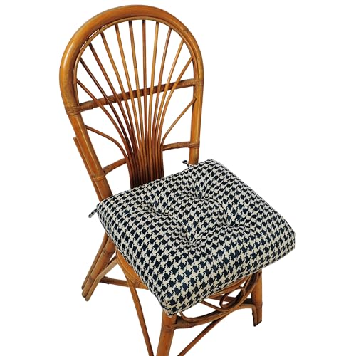 2-Pack Outdoor/Indoor Wicker Patio Seat Cushion Pad with Ties - Dining Chair Cushion, 17