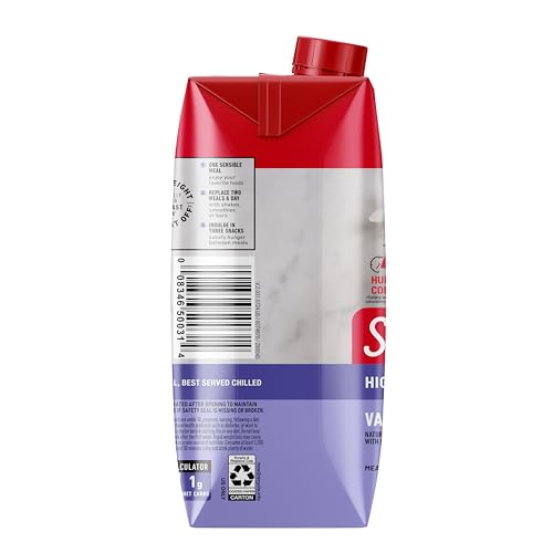 SlimFast Protein Shake, Chocolate- 20g Protein, Meal Replacement Shake Ready to Drink, High Protein with Low Carb and Low Sugar, 24 Vitamins and Minerals, 12 Count (Pack of 1) (Packaging May Vary)