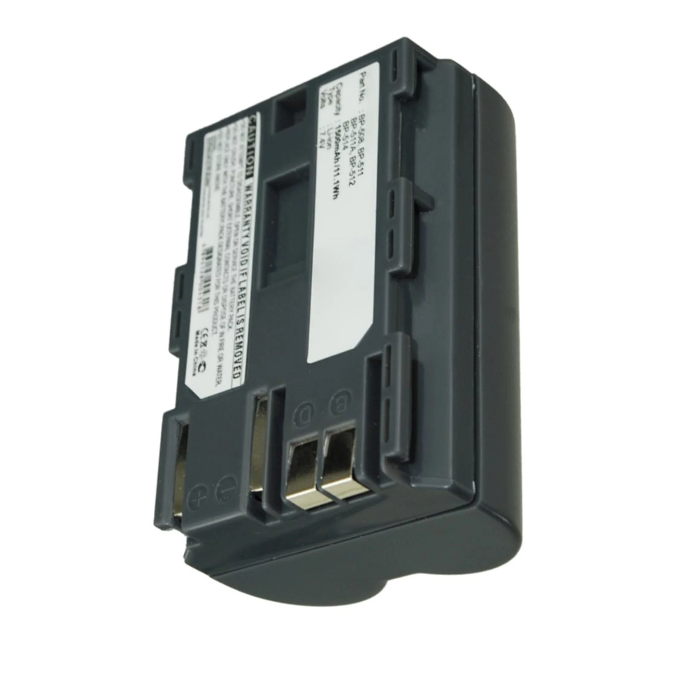 Replacement Battery for Canon BP-511A (1500mAh Li-ion 7.4V)