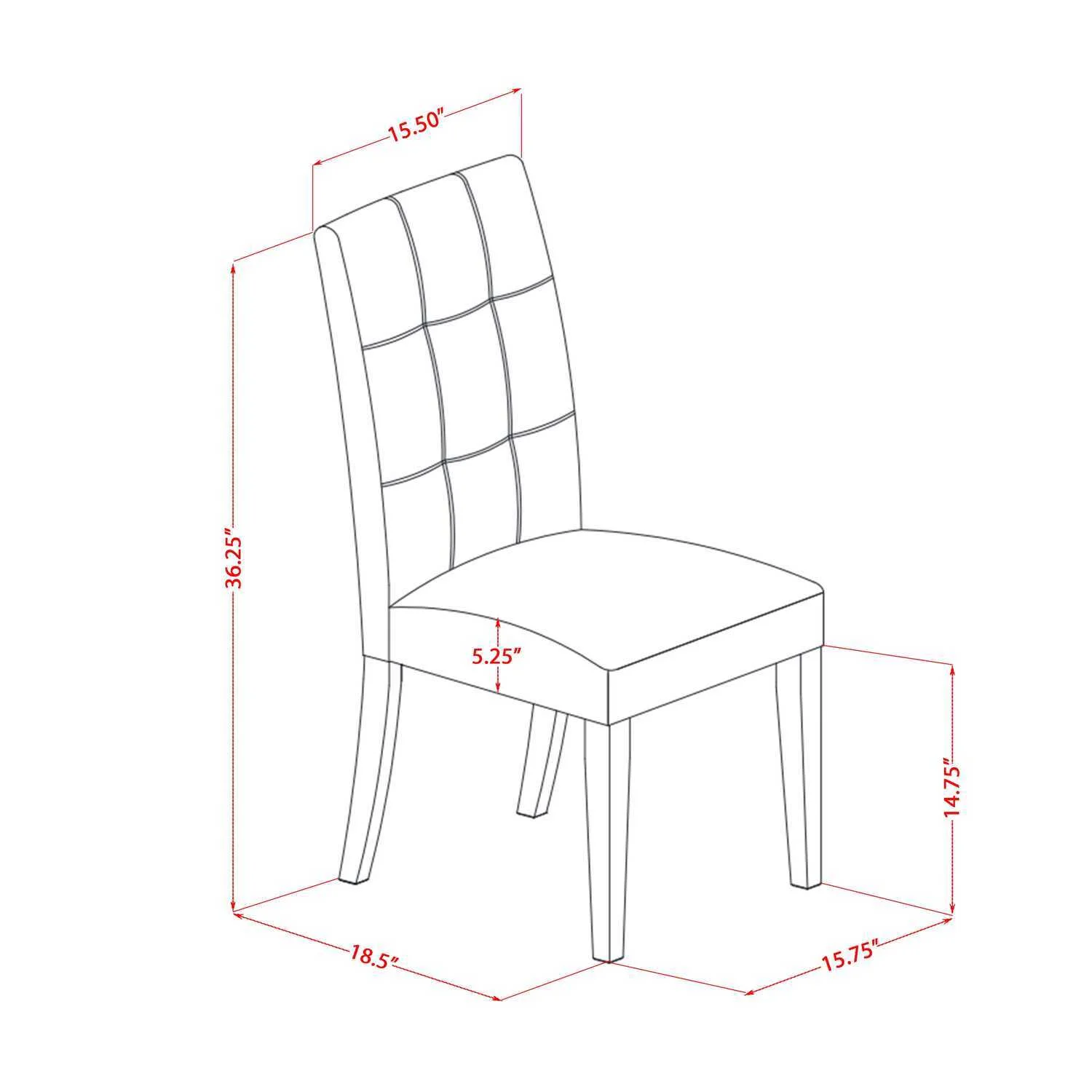 HomeStock 5 Piece Dining Room Set Consist Of A Rectangle Kitchen Table With Rustic Refinement Leaf And 4 Chairs, Oak