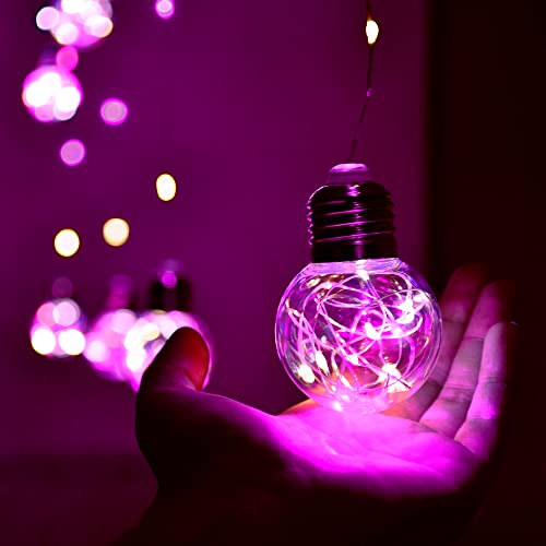 YOLIGHT Wishing Ball Curtain Lights 200 LED Window Curtain String Lights with Remote, USB Battery Powered Twinkle Globe Fairy Lights for Wedding Party Bedroom Christmas Decoration (Warm White)