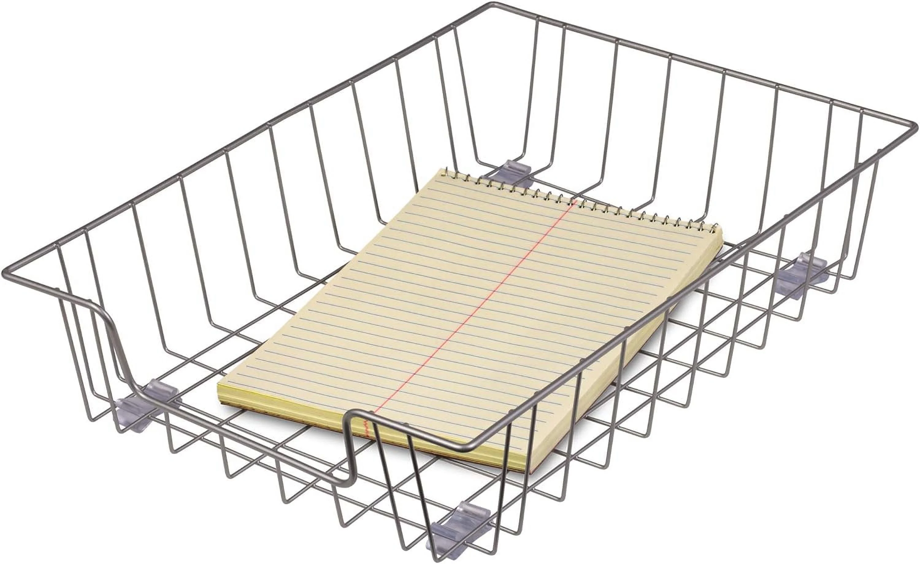 Workstation Letter Desk Tray Organizer, Wire, Silver (60012), 3 X 10 X 14-1/8 In