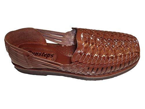 Barclay Men's Hand Woven Leather Huarache Sandal for All-Day Comfort
