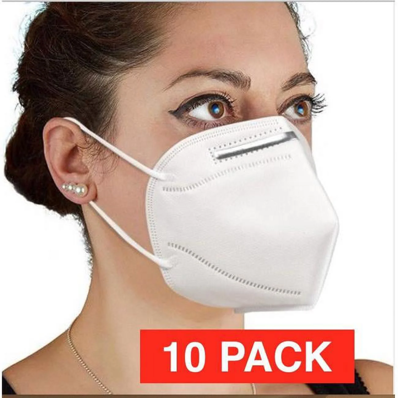 Gopremium  3D Breathable 3-Ply Earloops Thick 3-Layer Disposable Face Mask - 10 Piece