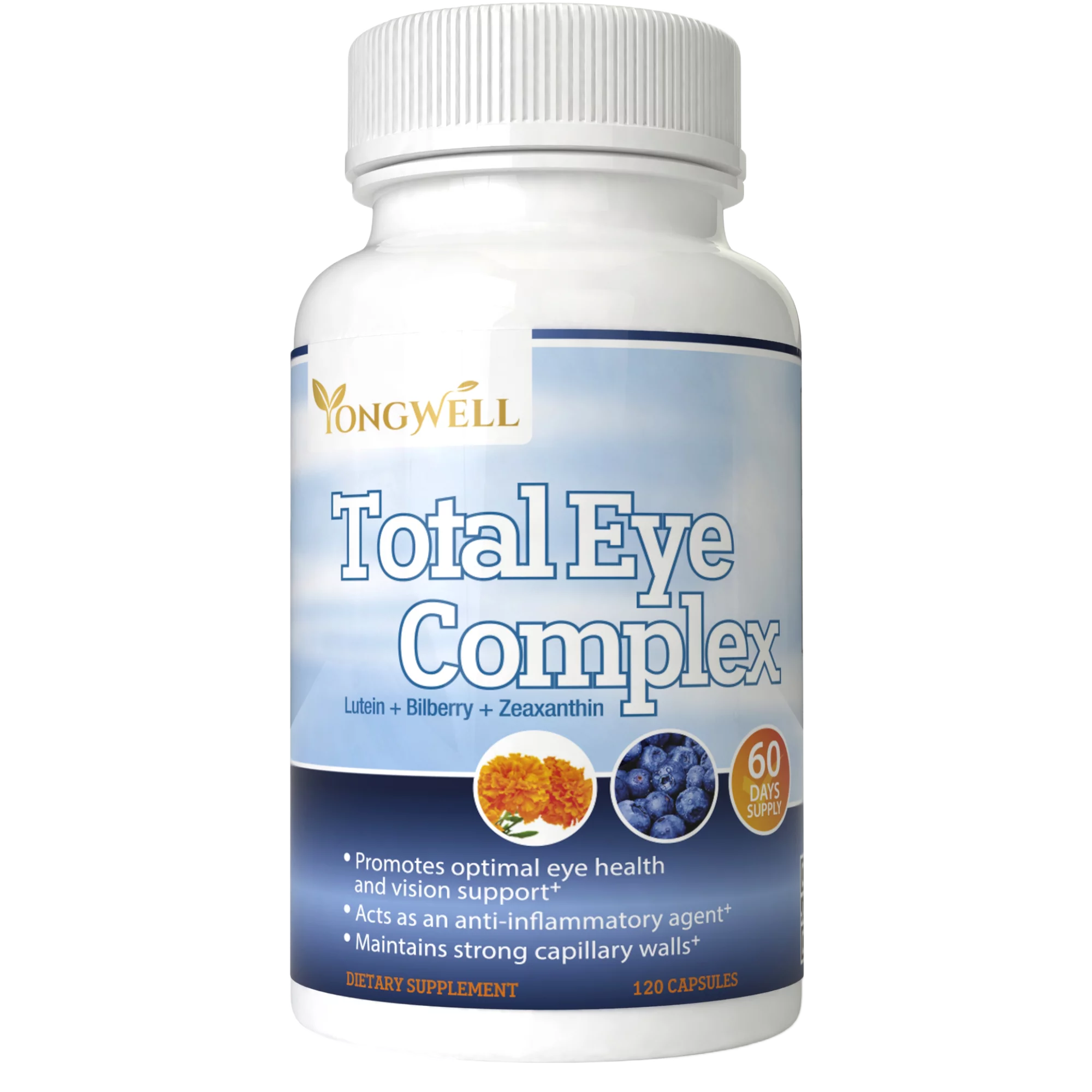 Total Eye Complex, Eye Vitamins with Lutein & Bilberry (120 Capsules)