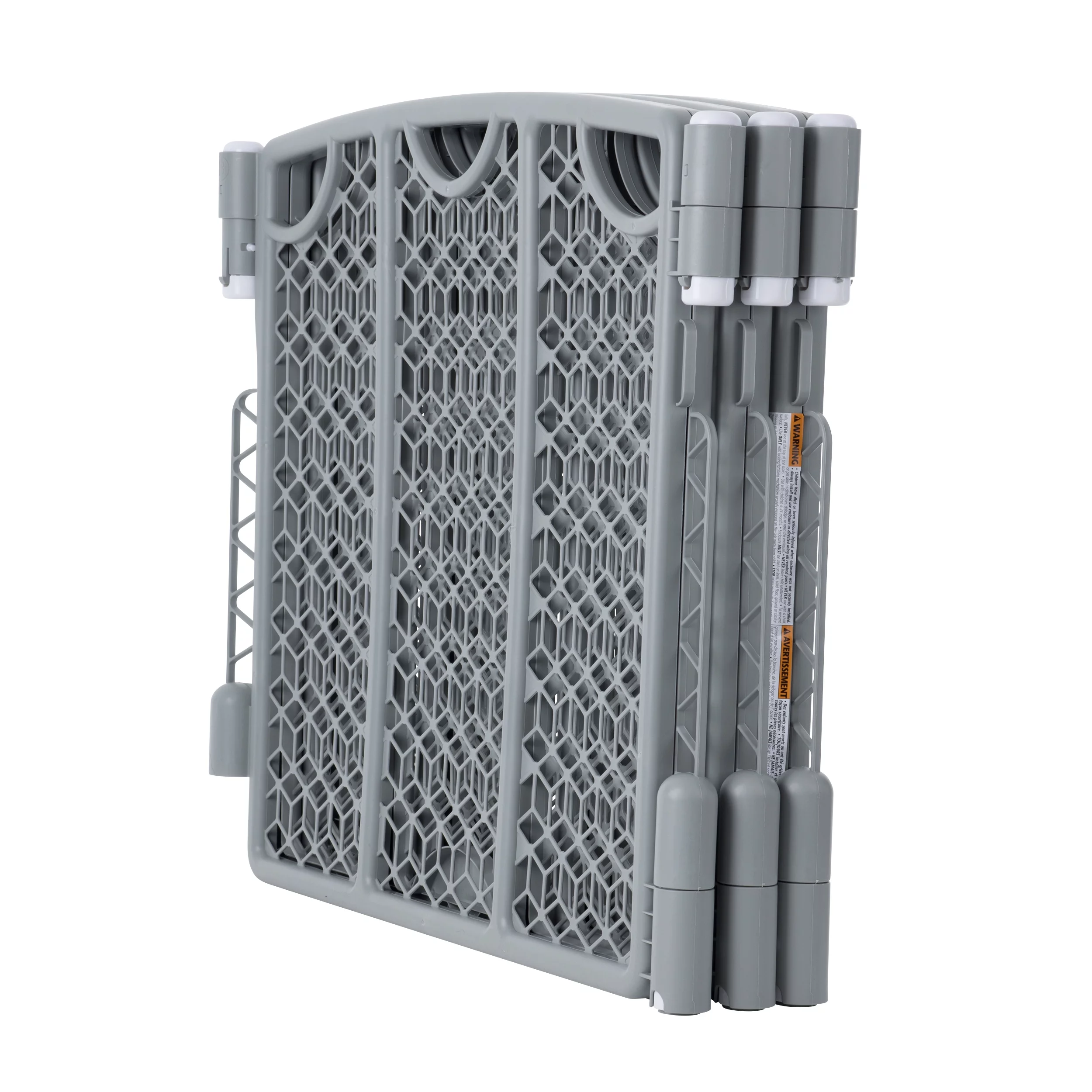 Evenflo Versatile Play Space Adjustable Freestanding Play Space Plastic Gate, 6-Panels, Cool Gray, Unisex