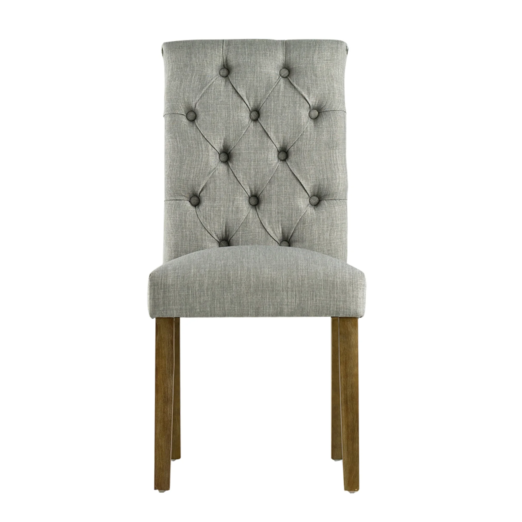 CC Home Furnishings Tufted Back Wooden Dining Chairs with Soft Cushion - 38.5