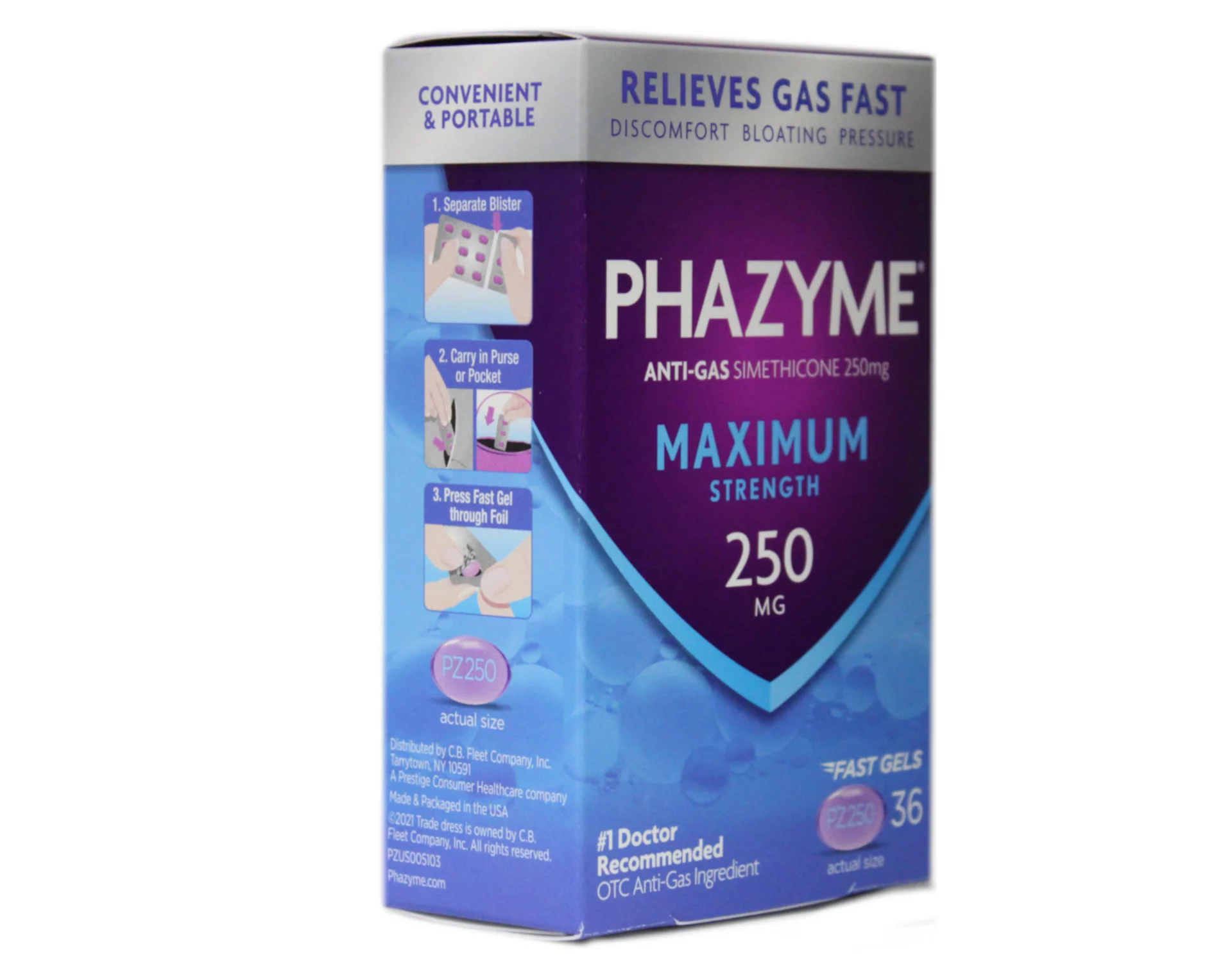 2 Pack - Phazyme Maximum Strength Softgels, 36 Each