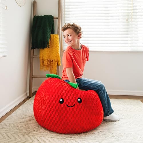 Big Joe Classic Bean Bag Chair, Sapphire Smartmax, Durable Polyester Nylon Blend, 2 feet Round